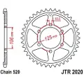 JT Sprockets 520 Jtr2020.41 Steel Bagtandhjul