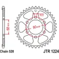 JT Sprockets 520 Jtr1224.36 Steel Bagtandhjul