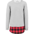 Urban Classics Long Flannel Bottom T-shirt
