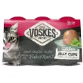 Voskes Jelly Cups Kattegodbidder - Tun og kylling - 6 x 25 g