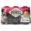 Voskes Jelly Cups tun med krabbe kattesnack (6x25g)