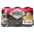 Voskes Jelly Cups Kattegodbidder - Tun og rejer - 6 x 25 g