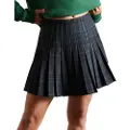 Superdry Check Pleated Kort Nederdel