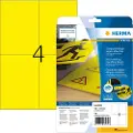 Herma 8032 Yellow Self-adhesive Båndtrykningsetiketter