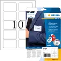 Herma Tekstil-/navneetiketter 80x50 25 Ark Din A4 Endehætte 250 Enheder