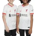 Nike Liverpool FC 2024/25 Stadium Third Nike Dri-FIT Replica-fodboldtrøje til større børn - hvid