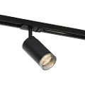 QAZQA Moderne spotlight med røgglasring til 1-faset skinnesystem GU10 50 mm - Iconic Jeana