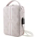 GUESS 4G Universal-Rejsetaske med Printede Striber - Pink