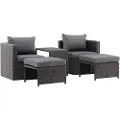 Venture Home - Loungegruppe Quad - Sort - Loungemøbler - - Homeroom