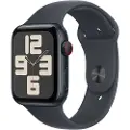 Apple Watch SE GPS + Cellular 44mm - Midnight Aluminium Case with Midnight Sport Band - M/L