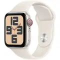 Apple Watch SE GPS + Cellular 40mm - Starlight Aluminium Case with Starlight Sport Band - S/M