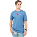 Hugo Boss HUGOtil mænd. 50447978 Blå strikket T-shirt i bomuld (M), Casual, Korte ærmer