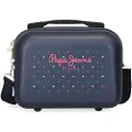 Pepe Jeans Pepe Jeanstil kvinder. 6063921 Molly Tilpasbar ABS-toilettaske -29x21x15cm (OSFA), Blå, Casual, ABS/Polykarbonat