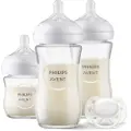 Philips AVENT Natural Response Cristal-pakke: 1 Cristal-sutteflaske + 2 Cristal-sutteflasker + 1 Ultra Soft-sut 120ml 240ml