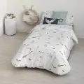 Play Fabrics Nordisk Pudebetræk Med Nordiske Knapper Fra Hogwarts Til 80x200 Cm