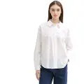 Tom Tailor Dot Structure Langærmet Bluse