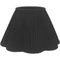 PR Home - Topringsskærm Siv Plissé 30 cm - Sort - Lampeskærme - - Homeroom