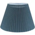 PR Home - Lampeskærm Karin Plisseret 28 cm - Blå - Lampeskærme - - Homeroom