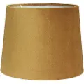 PR Home - Lampeskærm Sofia i velour, 30 cm - Gul - Lampeskærme - - Homeroom