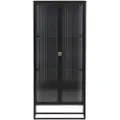 Venture Home - Vitrineskab Garis - Sort - Skabe - - Homeroom