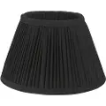 PR Home - Lampeskærm Stella Plissé 25 cm - Sort - Lampeskærme - - Homeroom