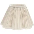 PR Home - Topringsskærm Siv Plissé 35 cm - Beige - Lampeskærme - - Homeroom