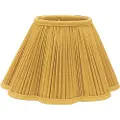 PR Home - Topringsskærm Siv Plissé 35 cm - Gul - Lampeskærme - - Homeroom