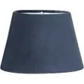 PR Home - Lampeskærm Oval Velour 25 cm - Blå - Lampeskærme - - Homeroom