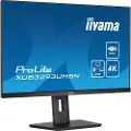 Iiyama 32" ProLite XUB3293UHSN-B5 - 3840x2160 - IPS - 65W USB HUB - KVM Switch