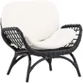 Venture Home - Loungestol Moana - Sort - Havelænestole - - Homeroom