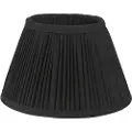 PR Home - Lampeskærm Stella Plissé 35 cm - Sort - Lampeskærme - - Homeroom