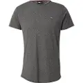 Tommy Hilfiger Tommy Jeanstil mænd. DM0DM09586 Tjm Slim Jaspe C hals (XXS), Casual, Grå, Bomuld, Polyester, Korte ærmer, Økologisk bomuld, Bæredygtig