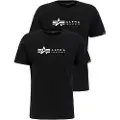 Alpha industries Label 2 Pack T-shirt Med Korte ærmer