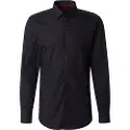 Hugo Boss HUGOtil mænd. 50289499 Kenno skjorte sort (41), Casual, Party, Bomuld, Lange ærmer