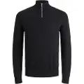 Jack & jones Emil Halv Lynlås Sweater