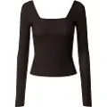 Urban Classics Rib Squared Neckline T-shirt Med Lange ærmer