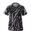 Adidas Originals Abstract Allover Animal Print T-shirt Med Korte ærmer