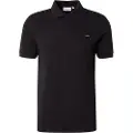 Calvin Klein Stretch Pique Slim Button Kortærmet Polo