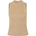 Urban Classics Short Rib Knit Turtleneck ærmeløs T-shirt