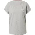 Tommy Hilfiger Tommy Hilfigertil kvinder. UW0UW04525 Original T-shirt med gråt logo (M), Afslappet, Bomuld, Korte ærmer