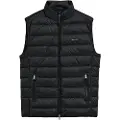 Gant Ganttil mænd. 7006299 Letvægtsvest i dun, sort (XL), Casual, Genanvendt polister, Bæredygtig