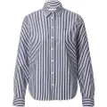 Gant Ganttil kvinder. 4300214 Stribet poplinskjorte i regular fit (34), Casual, Bomuld, Lange ærmer