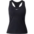 Nike Swoosh-sports-bh-tanktop med medium støtte og indlæg til kvinder - sort