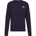 Gant Ganttil mænd. 2004058 Medium Archive Shield langærmet T-shirt navy (S), Casual, Bomuld, Lange ærmer, Blå
