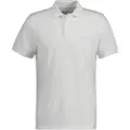 Gant Ganttil mænd. 2062025 Tonal Shield Polo Shirt Off White (M), Hvid, Casual, Bomuld, Klassisk, Korte ærmer