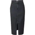 ONLY Korte nederdele Only Noos Bianca Midi Skirt - Washed Black dame EU L