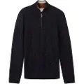 Tom Tailor 1039673 Nep Structured Knit Troyer Halv Lynlås Sweater
