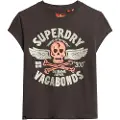 Superdry Embellished Poster Cap Slv T-shirt Med Korte ærmer
