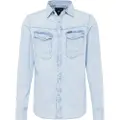 G-Star G-Startil mænd. D23616-D252-G342 Smal denimskjorte blå (XS), Casual, Bomuld, Lange ærmer