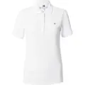 Tommy Hilfiger Tommy Hilfigertil kvinder. WW0WW42047 Polo 1985 hvid (S), Casual, Korte ærmer, Økologisk bomuld, Bæredygtig